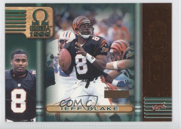 1999 Pacific Omega Copper Missing Serial Number Jeff Blake #49 0a1