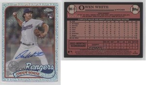 2024 Series 1 1989 Topps Chrome Silver Pack /299 Owen White Rookie Auto RC