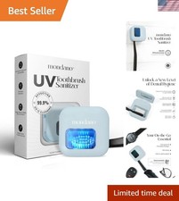 Portable UV Toothbrush Sanitizer: Rechargeable Case with 90-Day Battery Life