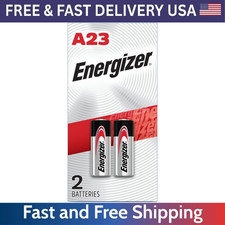 Energizer A23 Battery 12Volt 23AE 21/23 GP23 23A 23GA MN21 2 Pack Sealed