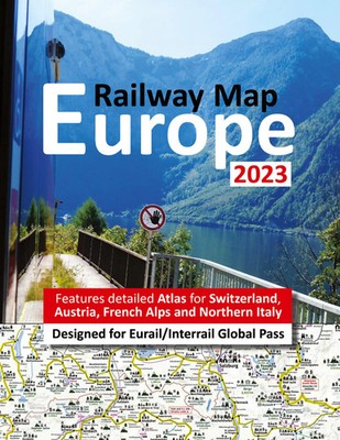 Johan Hausen (u. a.) | Europe Railway Map 2023 - Features Detailed Atlas for...