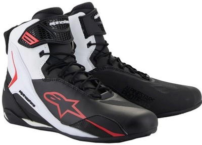 Alpinestars Faster 4 Mens Motorcycle Riding Shoes Black/White/Red