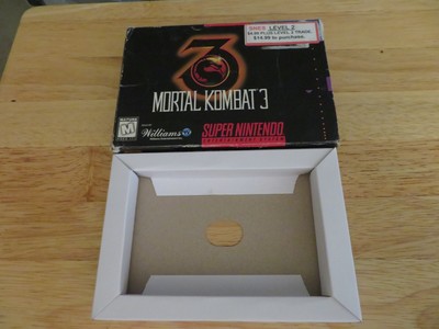 Mortal Kombat 3 (Super Nintendo, 1993)SNES*Box & Insert Only*NO GAME*III