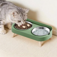Elevated Raised Cat Food and Water Bowl Set for Indoor Cats, Pet Food Bowls