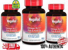 3 Pack   MegaRed Omega-3 Fish Oil  Krill Oil 500mg  80 Softgels Each Best sale