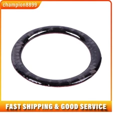 1x Outer diameter 48mm Real Carbon Fiber One-click Start Outer Trim Ring