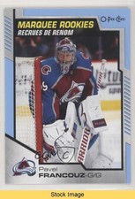 2020-21 Upper Deck O-Pee-Chee Update Blue Border Pavel Francouz #648 READ 10v6