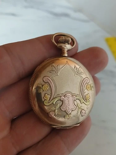 Antique 1905 Elgin Gold Filled Pocket Watch Model 2 Grade 286 Size 6s 7j Hunter