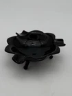 VINTAGE Fenton Black Amethyst Glass Footed Ashtray Trinket Dish READ repair