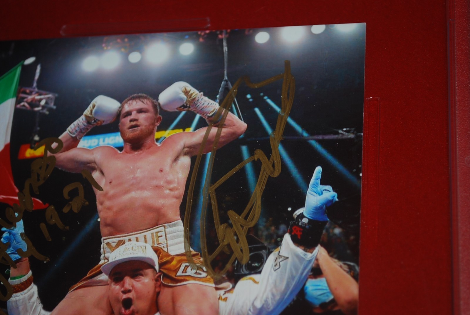 BOXING CANELO ALVAREZ EDDY REYNOSO Signed 4X6 Photo PSA/DNA Slabbed COA 85685360 view 2