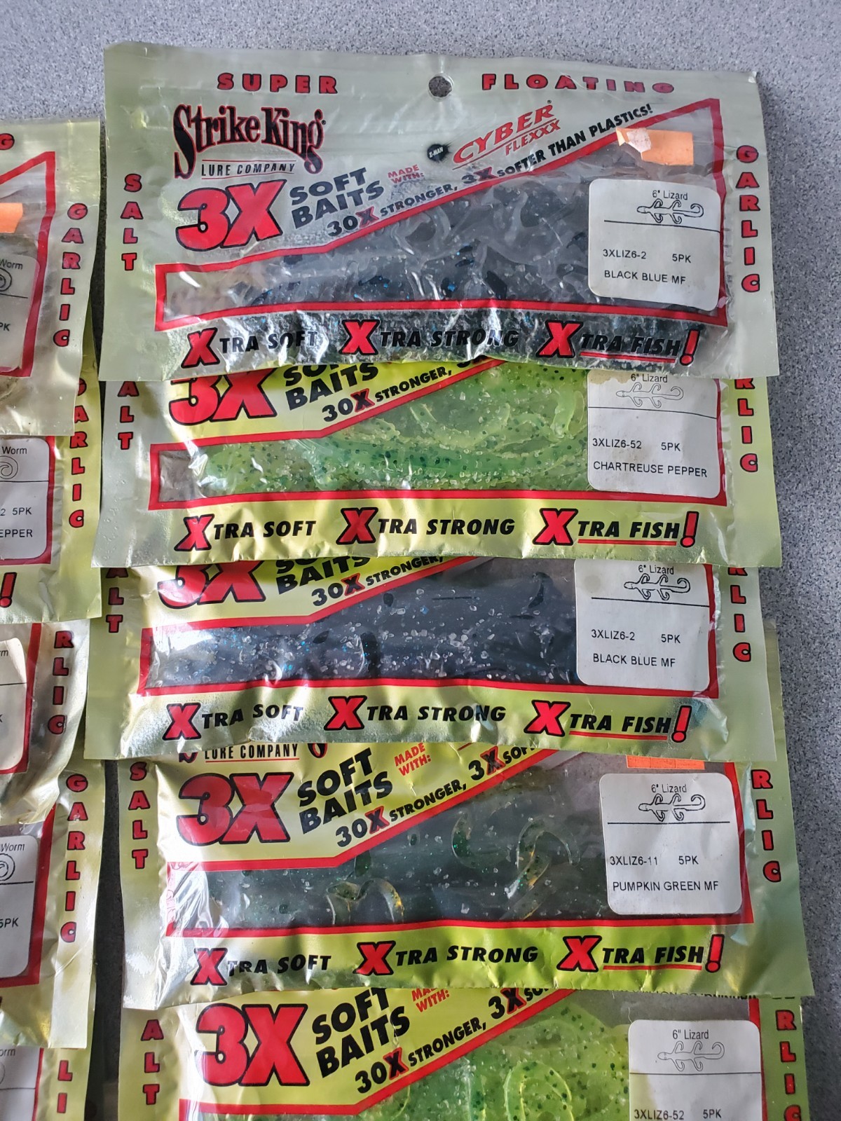 Strike King Fishing Lures Cyber Flexxx Super Floating Lot of 14 pks - Image 5