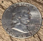 1951 Ben Franklin Silver Half Dollar Circulated Ungraded Condition