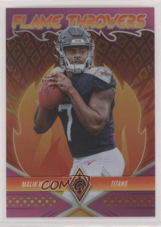 Malik Willis Panini Phoenix Flame Throwers #FT29 Pink