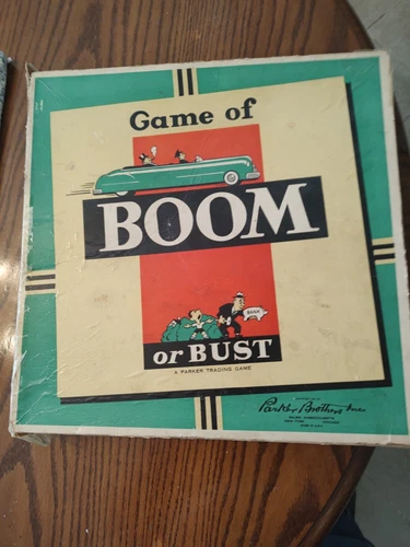 Complete! Vintage 1951 Parker Bros Board Game “Boom or Bust" Original Packaging!