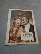 TBOOK 39 MAGAZINWERBUNG 12X9" THE FORSYTE SAGA - ERROL FLYNNM GREER GARSON