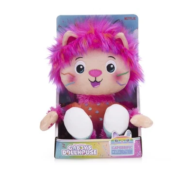 Posh Paws 50128 Gabby's Dollhouse 10" / 25cm Marty The Party Cat Soft Plush Toy,