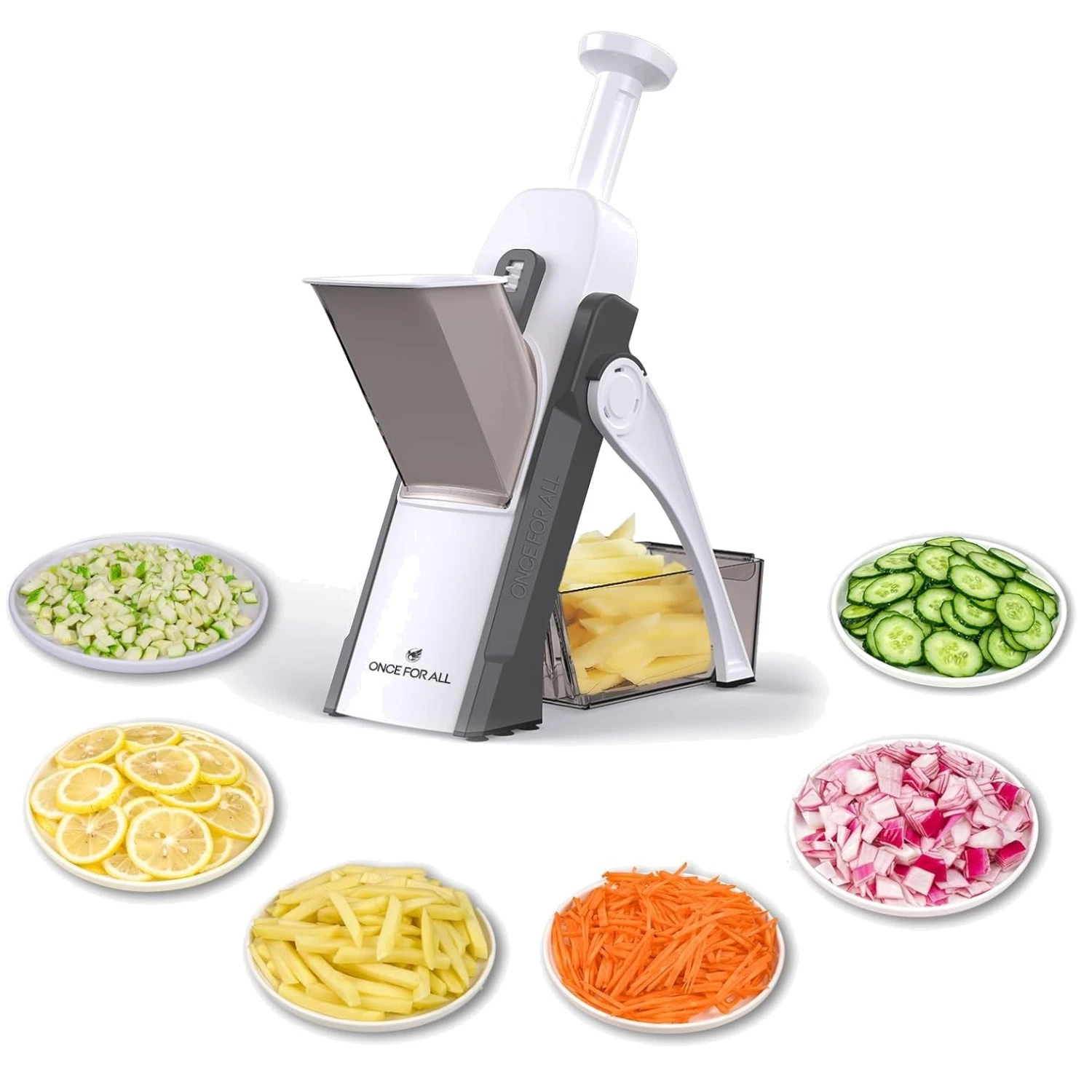 Safety Mandoline Slicer - 5 in 1 Vegetable Chopper