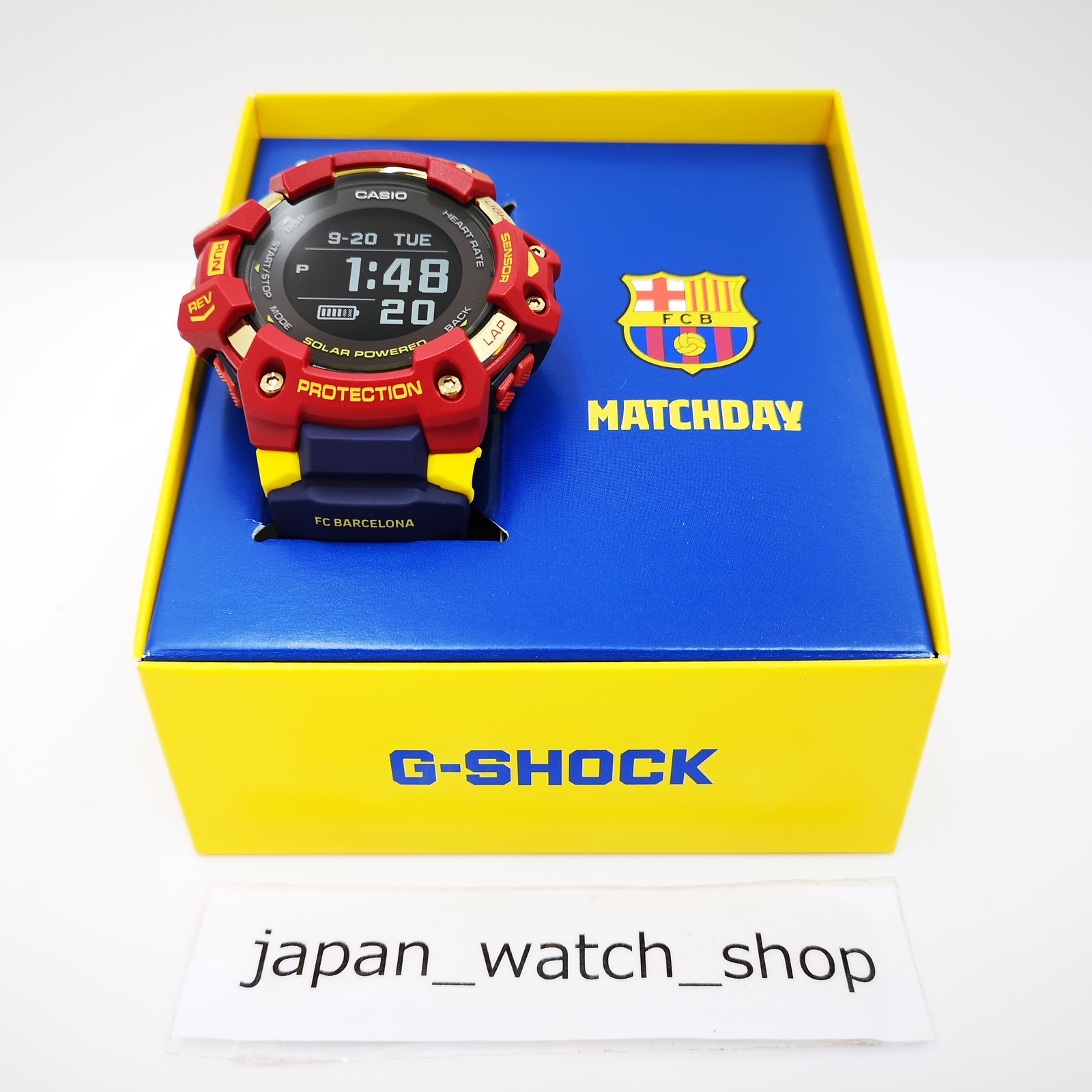 CASIO G-SHOCK G-SQUAD GBD-H1000BAR-4JR Black FC BARCELONA Men's Watch New  in Box