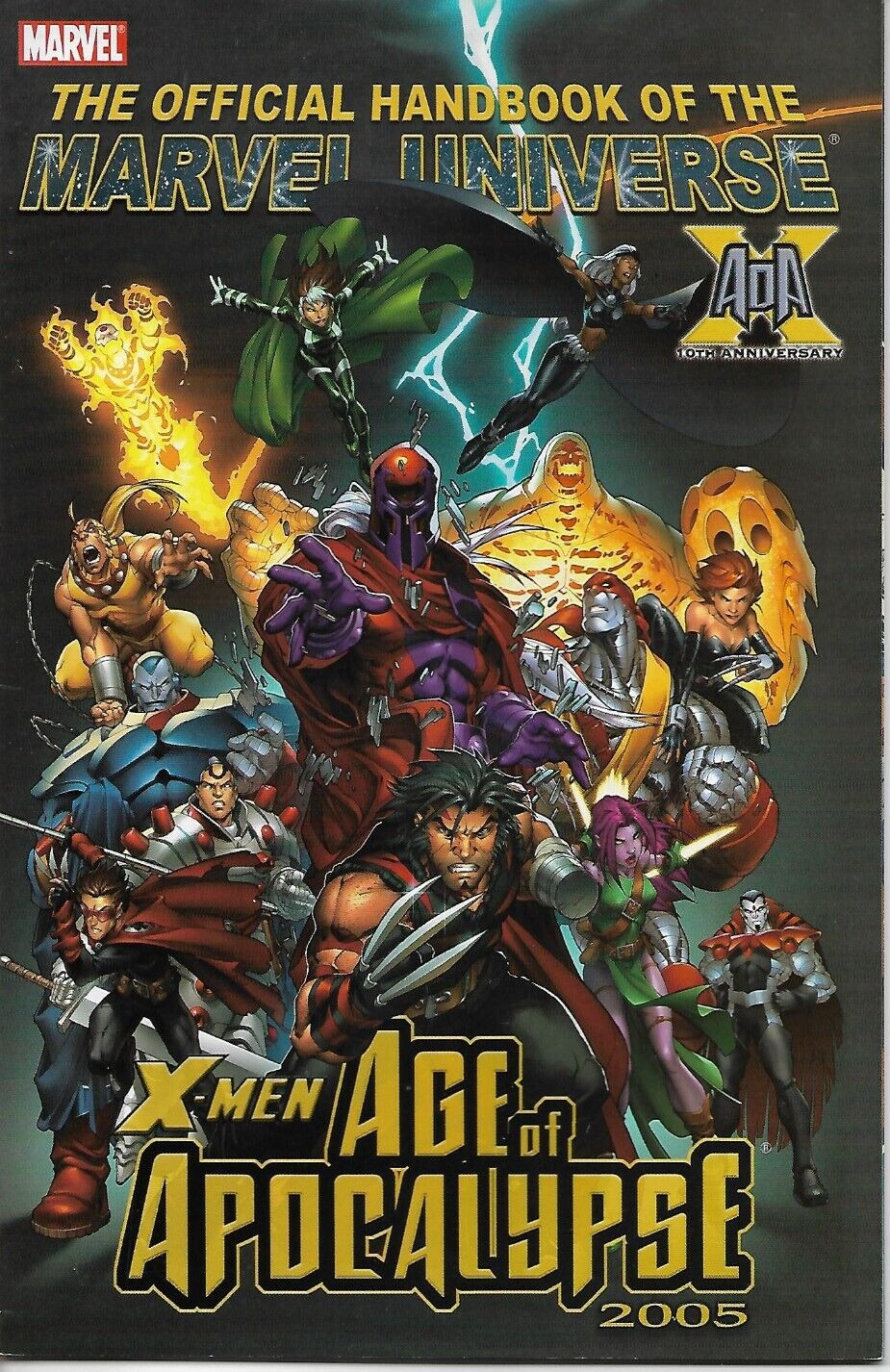 OFFICIAL HANDBOOK OF MARVEL UNIVERSE - XMEN AGE OF APOCALYPE 2005 - Back Issue