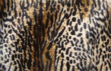 Faux fur velboa wildcat Upholstery fabric 58" fabric