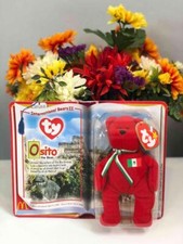 RARE McDonalds TY International Bears II Teenie Beanie Baby Osito the Bear 1999