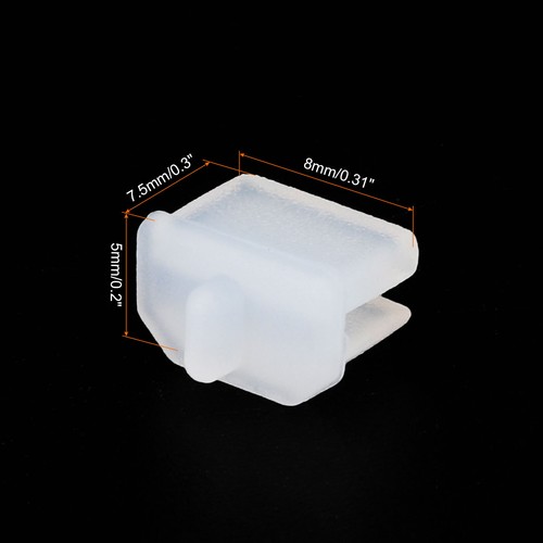 25 pièces housses de conduit port pour ordinateur portable DP pour mini port d'affichage extrémité féminine, transparent - Photo 2 sur 4