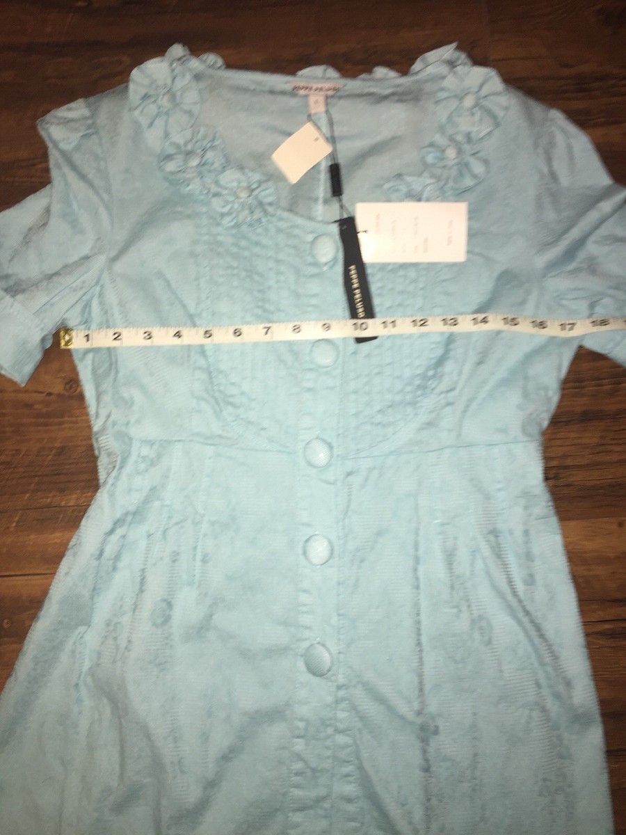 Robe Tunique Bleu Clair Peppe Peluso - Taille L (Large) - Neuf Avec étiquettes (NWT)