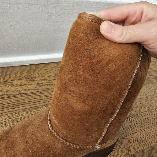 UGG Australia chestnut ultimate short boots mid calf sheepskin lug sole size 7 - Picture 9 of 13