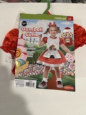 Goodmark Gumball Cutie 2 Pc Halloween Costume Outfit Dress Headband Size 2T