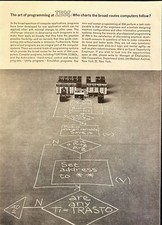 IBM The Art of Programming Flow Chart Vintage Print Ad 1963