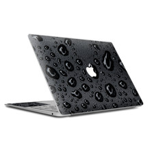 Skin Decal Wrap for MacBook Air Retina 13 Inch - Rain Drops on Black Metal