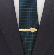 Mickey Mouse Disney World Land Gold Silhouette Tie Clip Disney Wedding