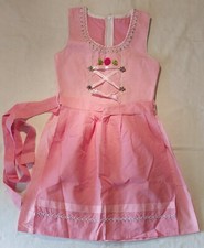 Kinder Trachten Dirndl inkl. Schürze, Gr. 128, Trachtenkleid, Midi Dirndl, Kleid
