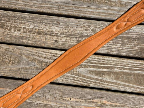 Devoucoux Two-Tone Brown Padded Hunter English Girth - 48"-120cm - NWOT - Picture 10 of 11
