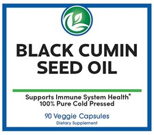 Black Seed Oil Capsules Immune System Black Cumin Max Strength 1000mg 90 Caps