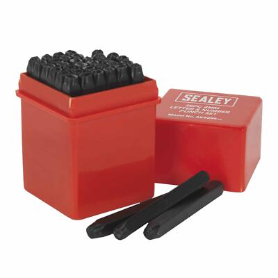 Sealey Letter & Number Punch Set 36 Piece 4mm Character Height