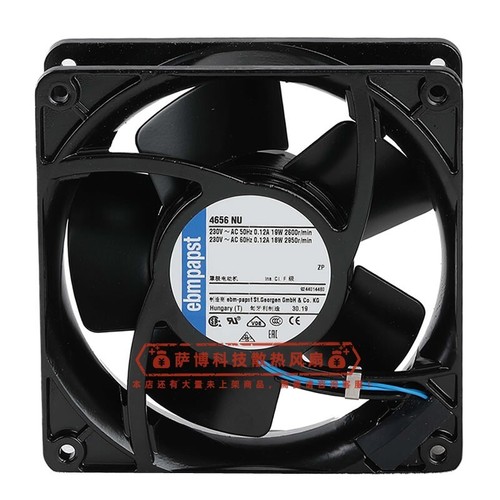 Ebmpapst Waterproof Axial Kühlventilator 4656NU 230V 19.5W 117mA 120*120*38MM - 第 1/1 張圖片
