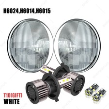7''Inch Round Led Headlights Hi/Lo Beam For Ford Mustang 1965-1978 Escort Mk1