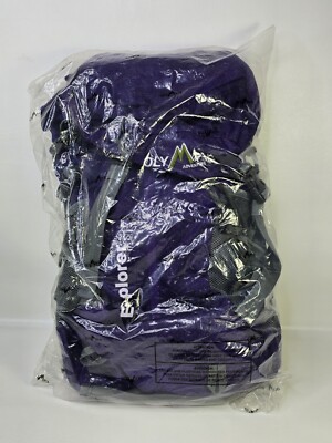 Olympia Adventure Team Explorer Backpack Hiking With Built In Rain Cover Purple