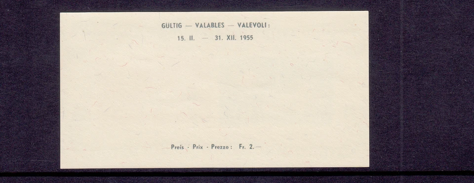 SWITZERLAND 1955 STAMP EXHIBITION LUASANNE Mi Block 15 CTO FIRST DAY OF ISSUE - Image 2 of 2