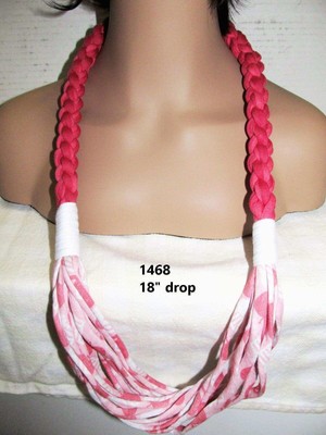 UNIQUE Infinity Necklace 1468F Pink - GREAT Gift!