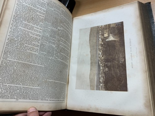 1864 HOLY BIBLE OLD & NEW TESTAMENTS PICTORIAL FAMILY bible 5.1kg BOOK (EV9) - Picture 17 of 24