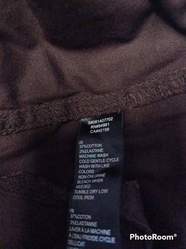CL500 XXI Stretch Pants For Girls Dark Brown Size XS - Picture 12 of 12