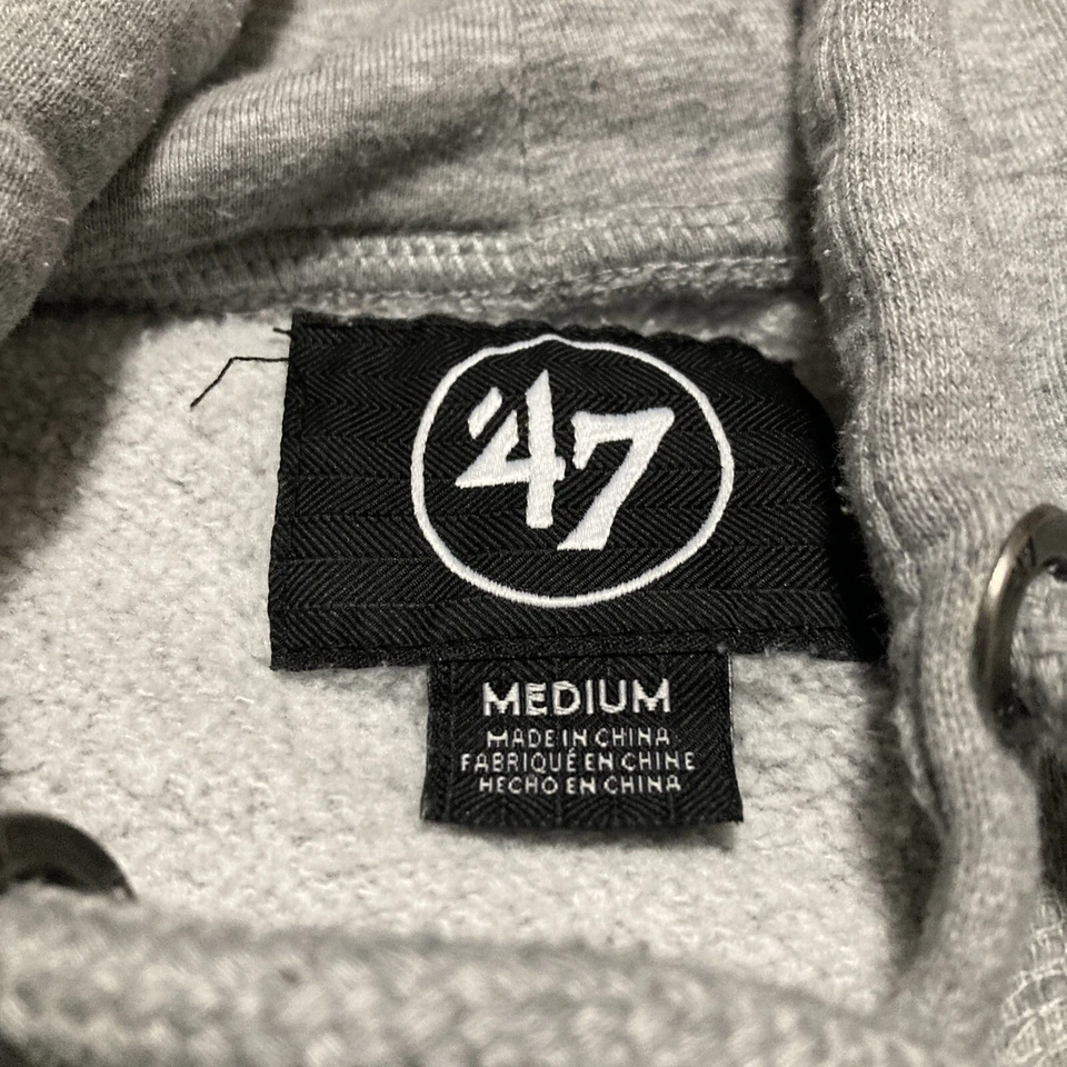 Toronto Maple Leafs Hoodie 47 Brand Size Medium Gray Pullover - Image 4 of 4