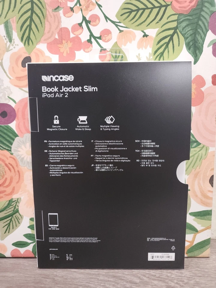 "Funda delgada tipo folio chaqueta libro Incase con soporte para iPad 9,7""/Air 2 - Vino" Foto 2 de 3