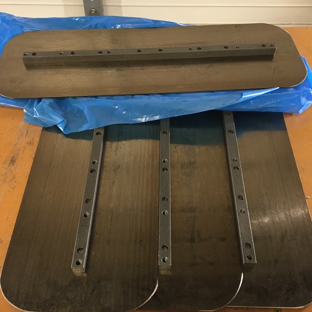 8" x 23" Power Trowel Flat Finish Blade (3 packs) Fits Allen, Whiteman, Wacker eBay