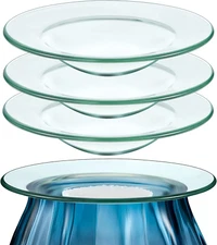 Replacement Oil Warmer Dish round Glass Dish Wax Melt Candle Warmer Bowl Plate L