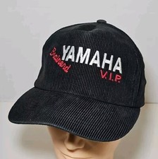 Vintage 80s Yamaha Snapback Hat Corduroy USA Trucker Cap Brainerd, MN V.I.P.