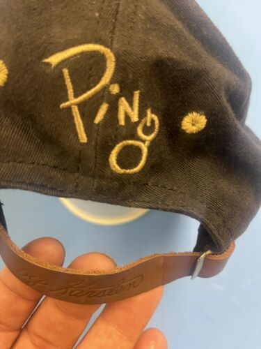 Vintage 90’s Ping Golf Plaid Embroidered Hat Cap USA MADE KARSTEN Rare flat Bill - Picture 3 of 12