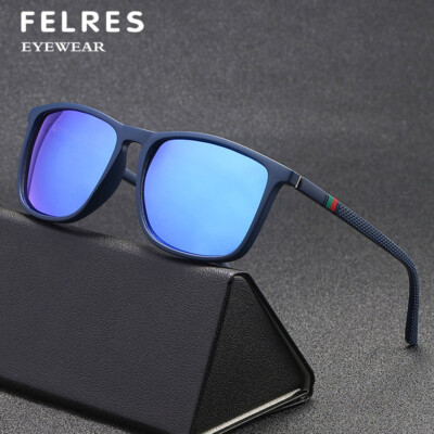Square Polarized Fashion Sunglasses Men Women Outdoor Driving Fishing Glasses  